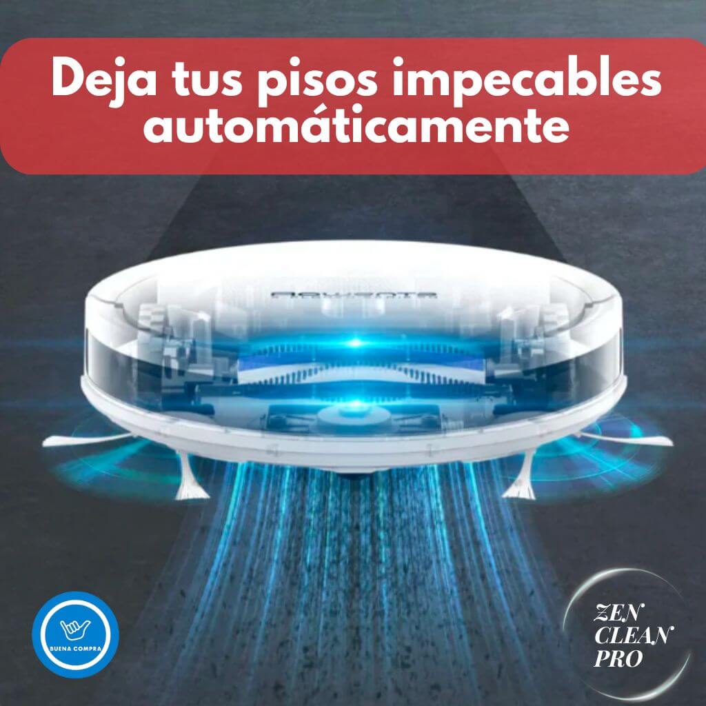ZenClean Pro – Aspiradora Robot Inteligente – Tu casa impecable todos los días sin esfuerzo