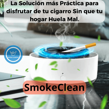 SmokeClean – Cenicero Purificador de Aire – Disfruta Espacios Sin Olor a Humo