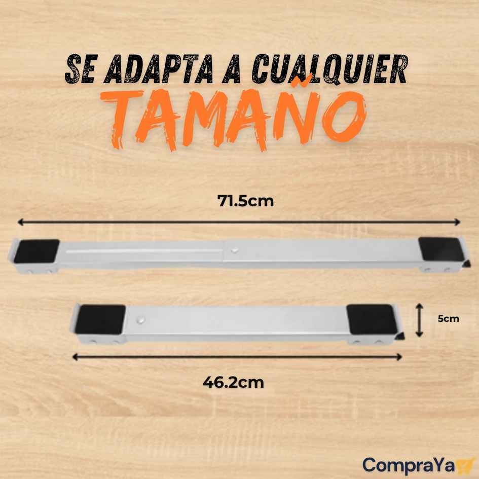 MovilBase™ - Soporte Para Lavadora Gris con Rueda - Oferta 25%OFF
