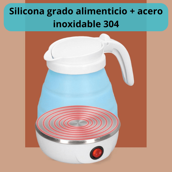 ThermoFlex - Hervidor Plegable Portátil - Agua Caliente en Minutos sin Ocupar Espacio en Casa o en Viajes