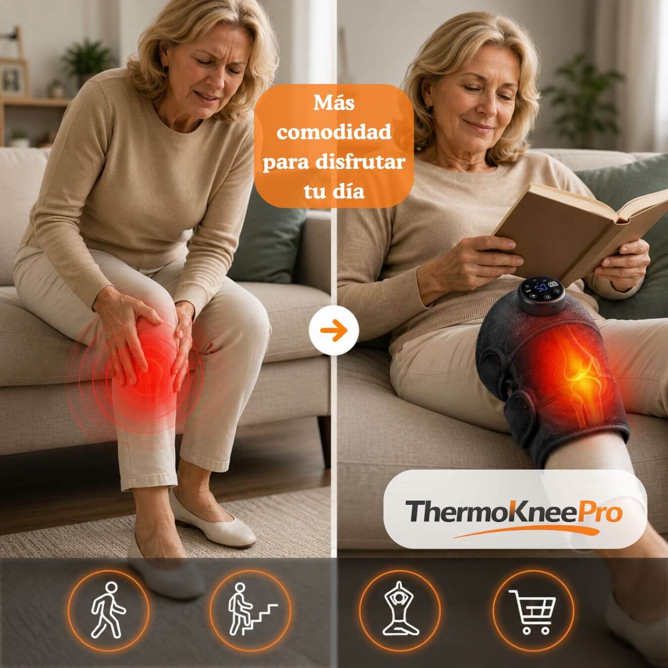 ThermoKnee Pro – Disfruta Mayor Comodidad para tus Rodillas Desde Casa