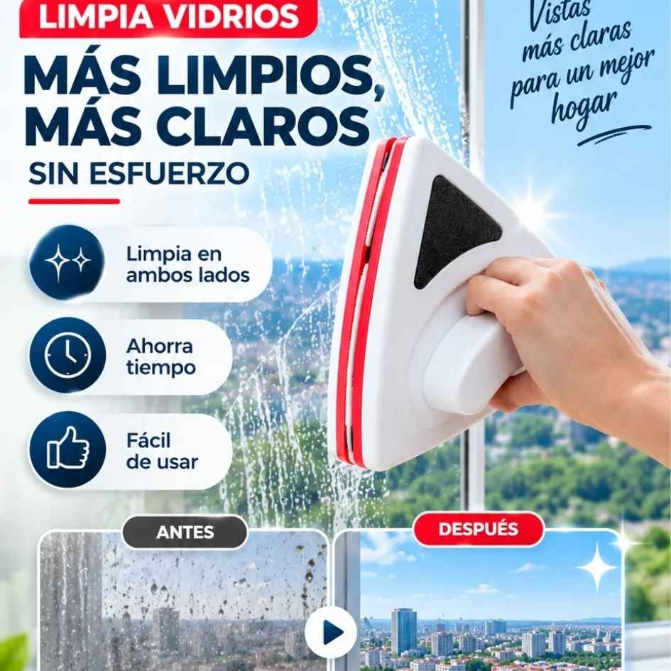 VidroClean™ - Limpia vidrio Magnetico - Oferta Combo X2