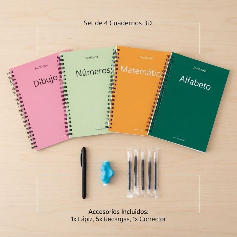 Kit Aprende+ - El set de caligrafía reutilizable que dura 100 veces más.