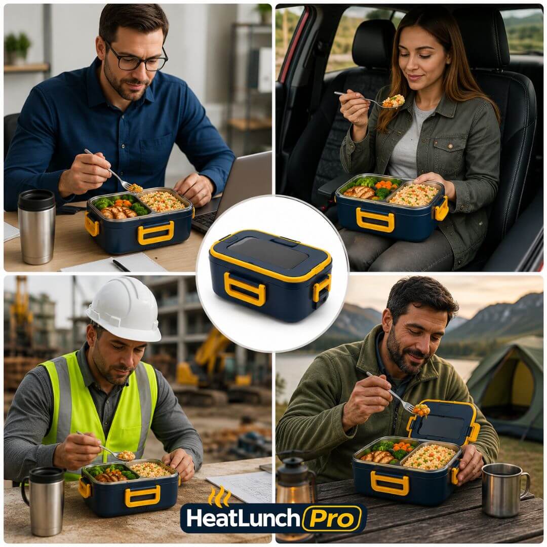 HeatLunch Pro – Disfruta Comida Caliente Donde Estés, hasta en el Auto