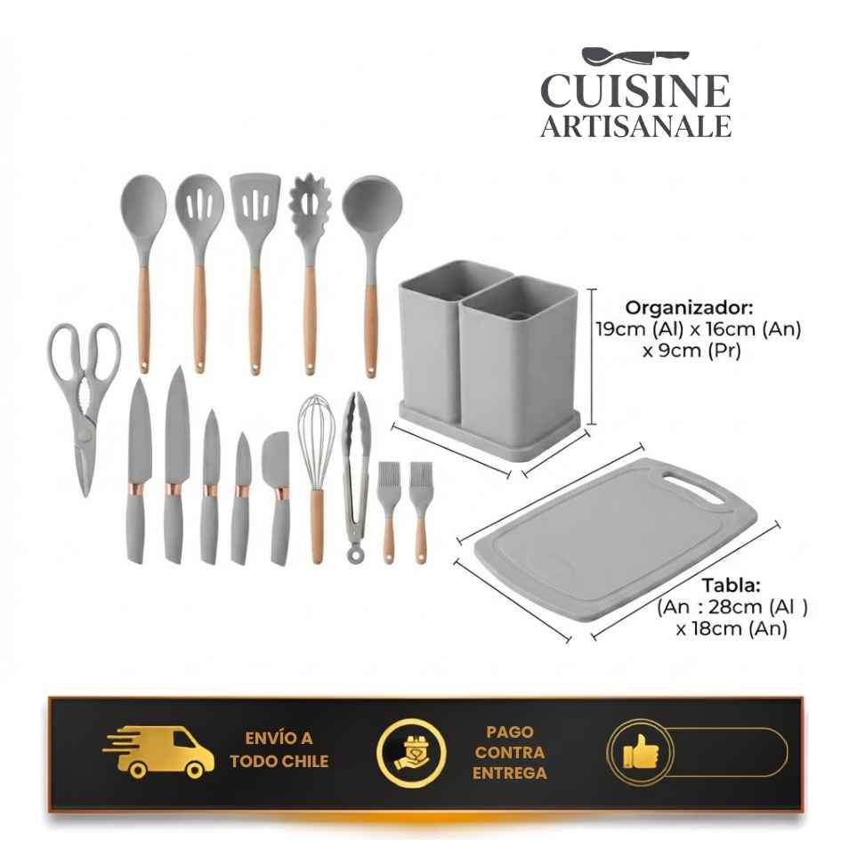 Cuisine Artisanale -el set de 19 piezas que unifica, ordena y protege tus ollas con elegancia instantánea.