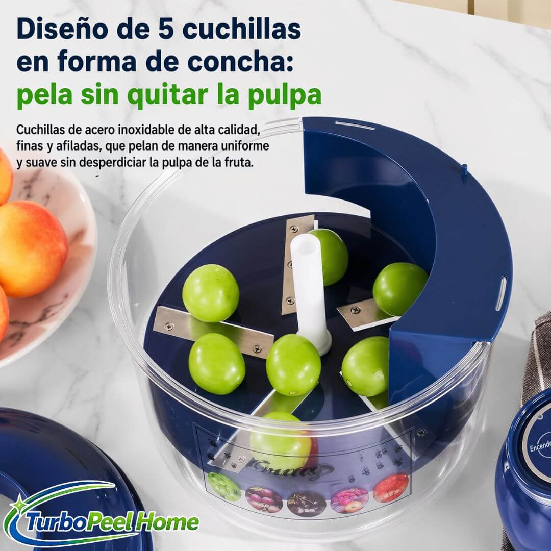 TurboPeel Home - Simplifica la Preparación de Frutas y Ahorra Tiempo en Casa