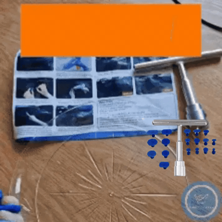 50% OFF KIT Desabollador para Autos con 18 Adaptadores de Multiples Tamaño- Repara las abolladuras de tu auto de forma segura y sin dañar la pintura, evitando costosos talleres y complicaciones