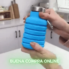 AquaFlex – Botella Plegable 500 ml – Cómoda, Segura y Liviana