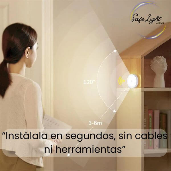 SafeLight - Luz LED con Sensor de Movimiento - Seguridad y Comodidad con Luz que se Activa Sola