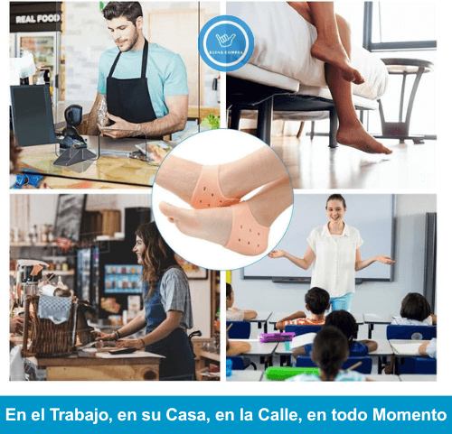 ComfortHeel OFERTA 2X1 - Protector de Talón de Silicona - Alivio, Comodidad y Cuidado Diario para tus Pies desde el Primer Uso