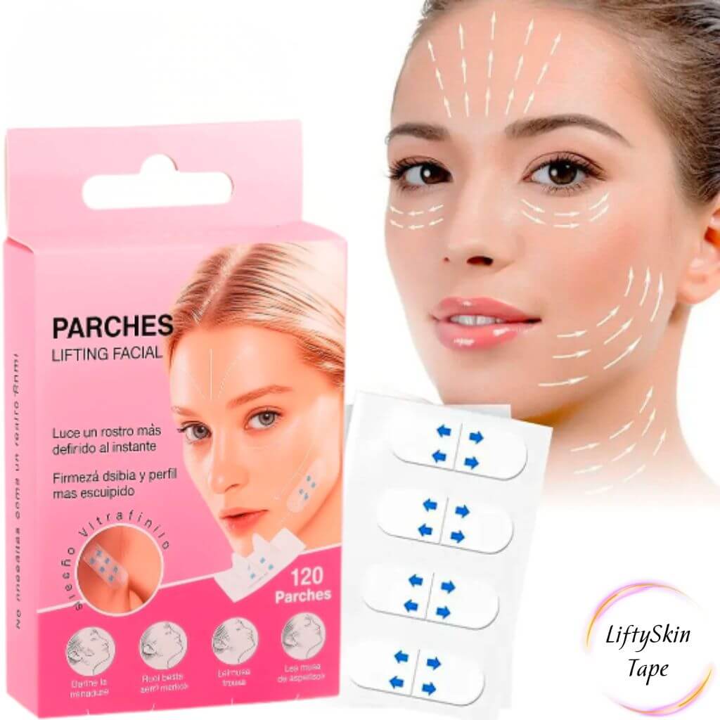 LiftySkin Tape – Parches Faciales Para Un Uso Diario Cómodo y Sutil