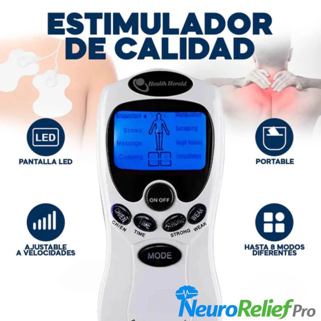NeuroRelief Pro - Electroestimulador Muscular para Aliviar la Tensión desde Casa