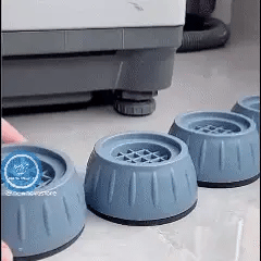 4 Soportes Anti-Vibración para Lavadora y/o Secadora - Firmeza y Silencio - Reduce Ruidos y Vibraciones desde el Primer Uso