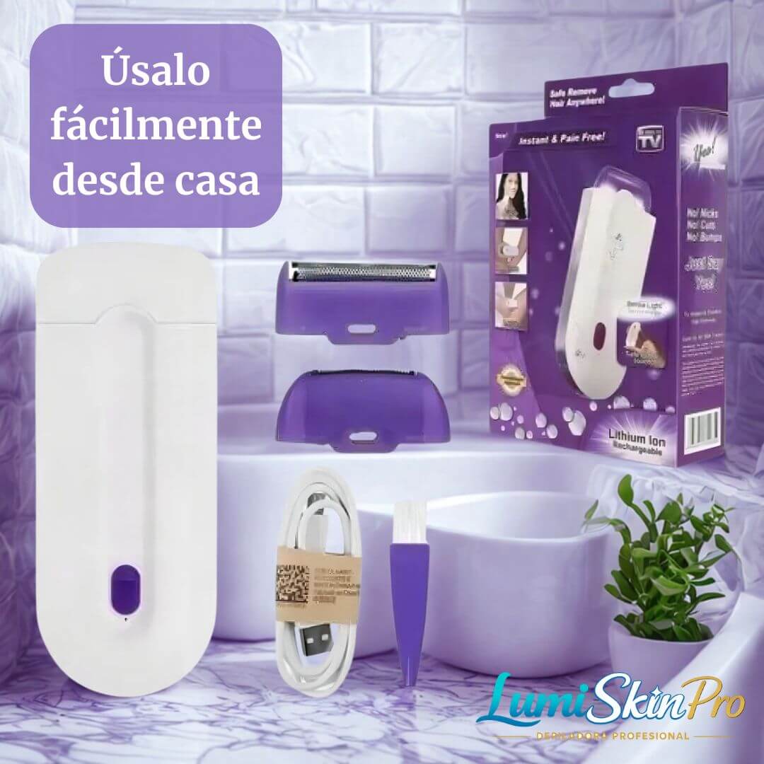 LumiSkin Pro – depiladora profesional USB - Elimina el vello visible en segundos desde casa sin irritar la piel