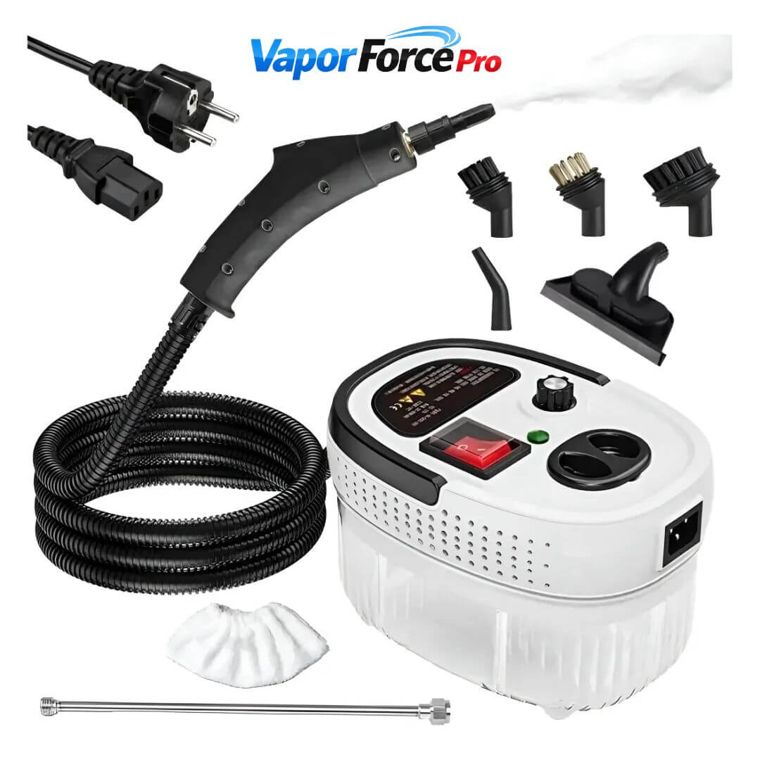 VaporForce Pro – Limpiador a Vapor de Alta Potencia – Elimina Grasa Difícil en Hogar y Motor