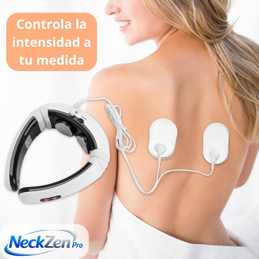 NeckZen Pro - Masajeador de cuello con Electroestimulación - Relaja tu cuello y desconecta del estrés sin salir de casa