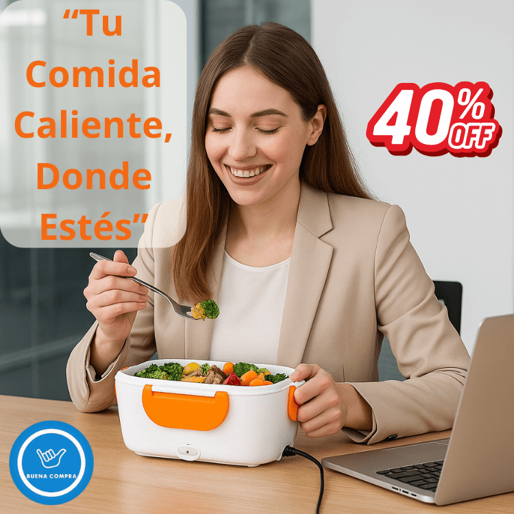 HotLunch – Lonchera Eléctrica Portátil – Disfruta Comidas Calientes en Solo 25 Minutos Donde Estés, y Sin Radiación - OFERTA BLACK FRIDAY