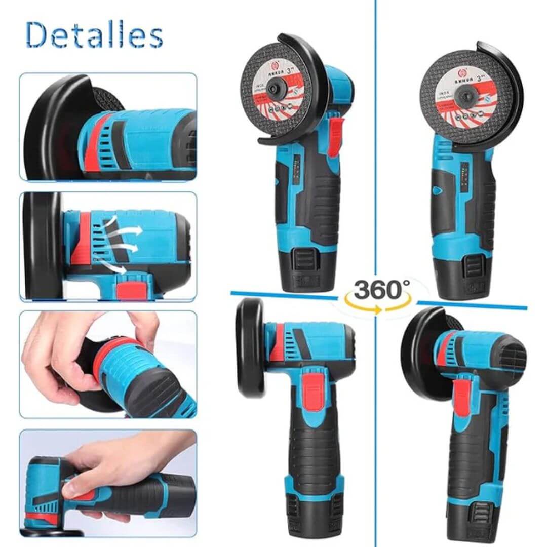 PowerFix Go – Mini Amoladora Portátil para Arreglos en Casa y Trabajos Técnicos