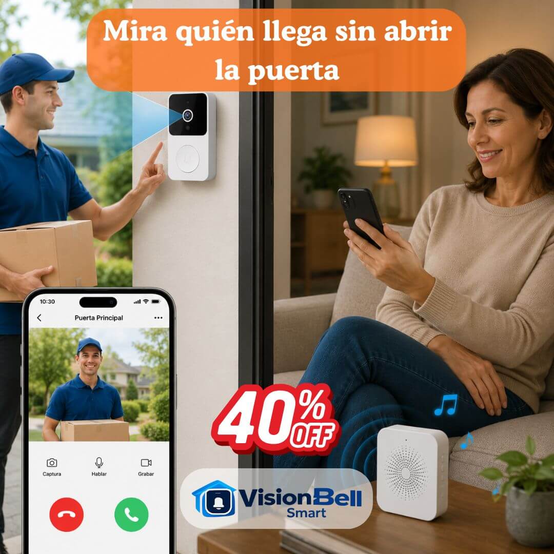 VisionBell Smart – Mira Quién Llega a tu Casa Desde el Celular Fácilmente