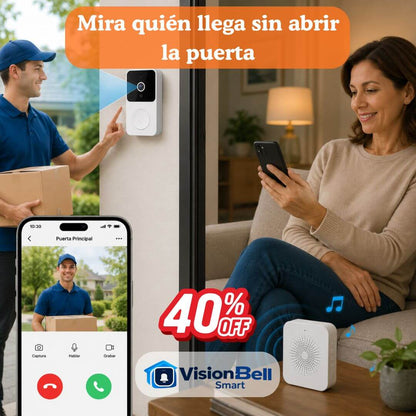 VisionBell Smart – Mira Quién Llega a tu Casa Desde el Celular Fácilmente
