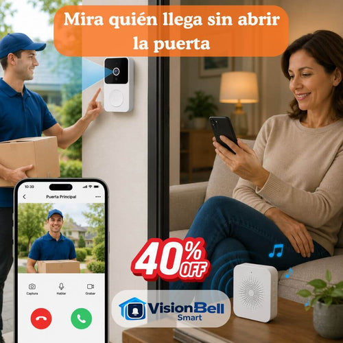 VisionBell Smart – Mira Quién Llega a tu Casa Desde el Celular Fácilmente
