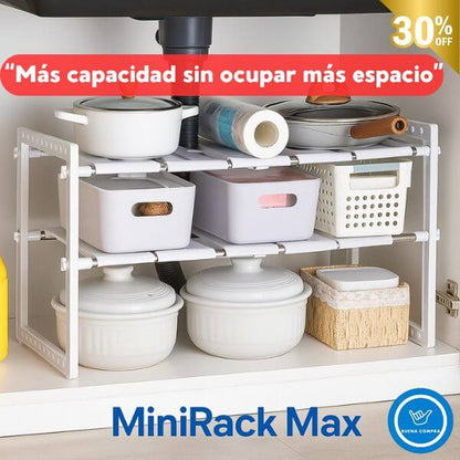 MiniRack Max 30% OFF – Aprovecha cada rincón de tu cocina sin complicaciones