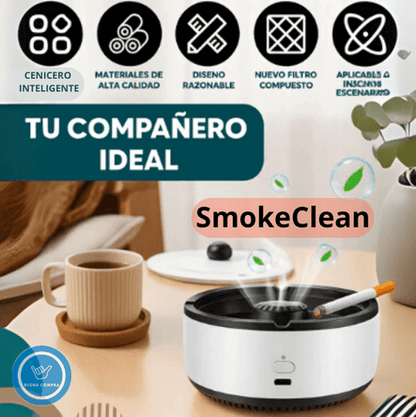 SmokeClean – Cenicero Purificador de Aire – Disfruta Espacios Sin Olor a Humo