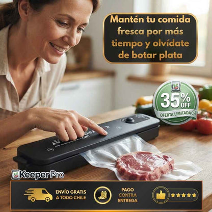 Keeper Pro - Congela carnes y verduras manteniendo su calidad original.