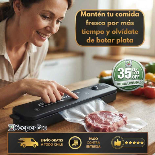 Keeper Pro - Congela carnes y verduras manteniendo su calidad original.
