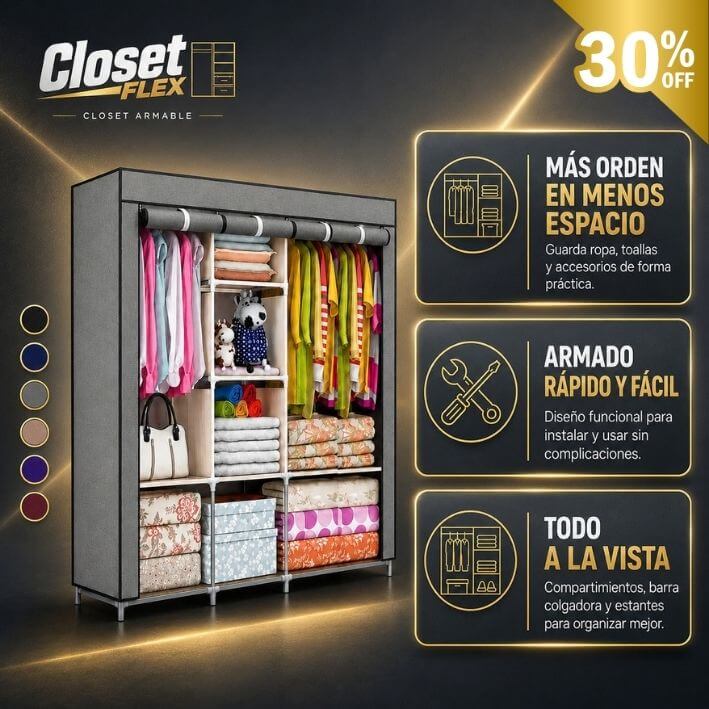 ClosetFlex® | Armario Modular Portátil™ desarmable