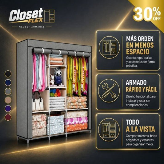 ClosetFlex® | Armario Modular Portátil™ desarmable