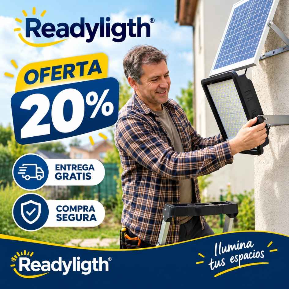 ReadyLight™ - Foco led solar 300w a control remoto - Oferta 20%Off