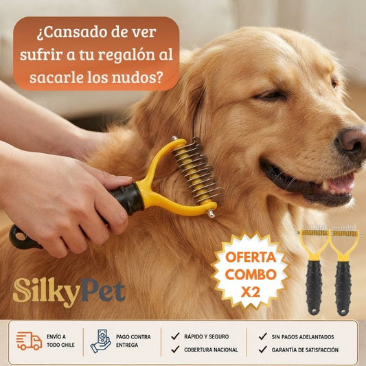 SilkyPet - Elimina nudos y pelo suelto en minutos