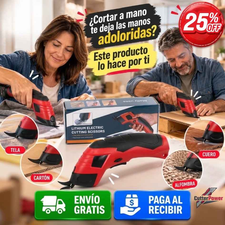 CutterPower  - Tijera Eléctrica Inalambrica - Oferta 25% Off