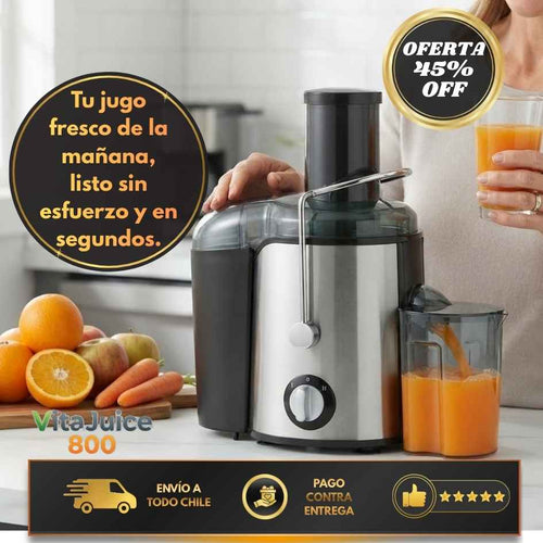 VitaJuice 800 - Jugos frescos y naturales listos en segundos, sin ensuciar tu cocina