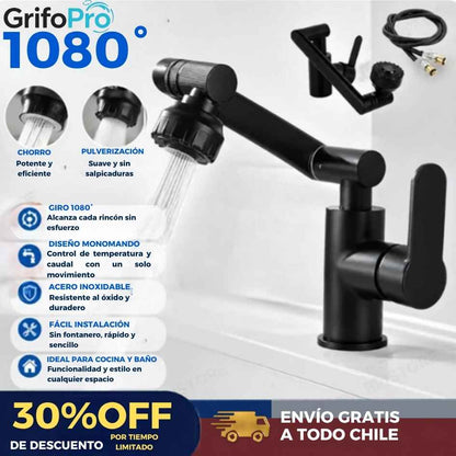 GrifoPro - Grifo Articulado Giratorio de 1080° - 30%OFF