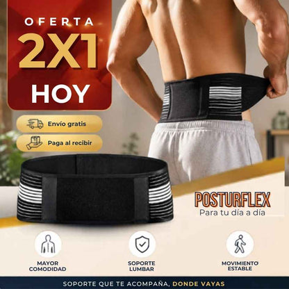 PosturFlex™ - Faja Cinturón Soporte Lumbar alivia - 2x1