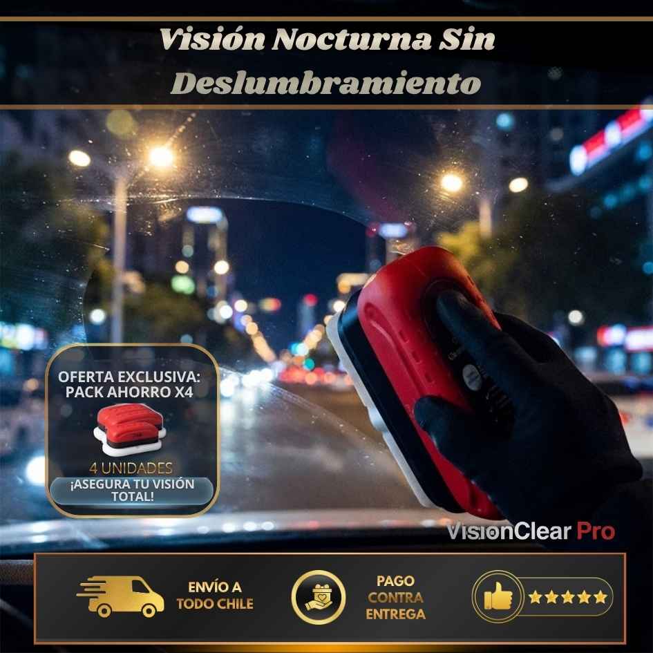VisionClear Pro - Elimina la grasa y lluvia del parabrisas para una visión nítida al volante.