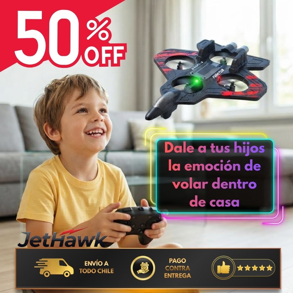 JetHawk - El primer avión de juguete que protege tus muebles y paredes - OFERTA 50%OFF