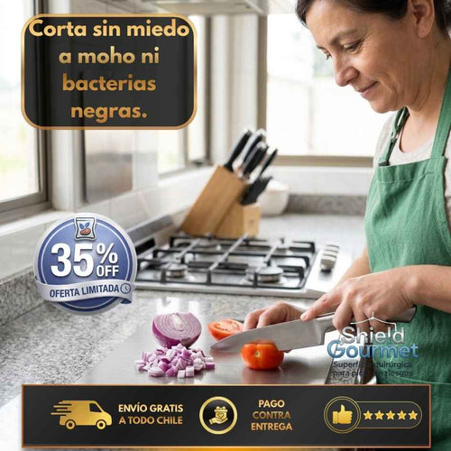 Shield Gourmet - Superficie quirúrgica para picar fácil de limpiar