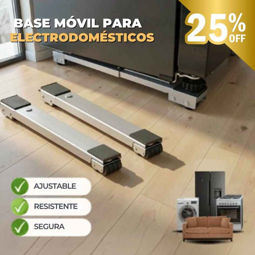 MovilBase™  - Soporte Para Lavadora Gris con Rueda - Oferta 25%OFF