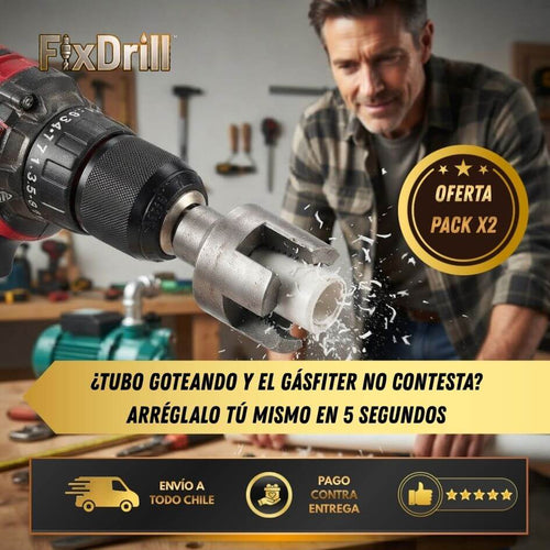 FixDrill™ - Conecta tus tubos de PVC sin llamar al gásfiter