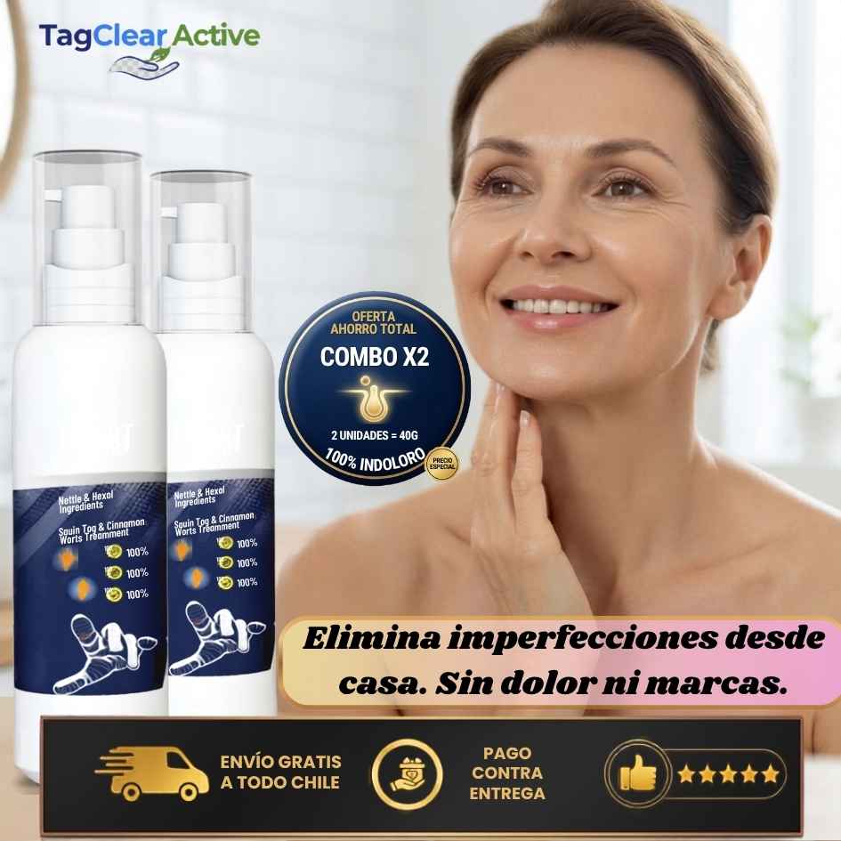 TagClear Active - Solución natural y precisa para limpiar tu piel de forma segura.