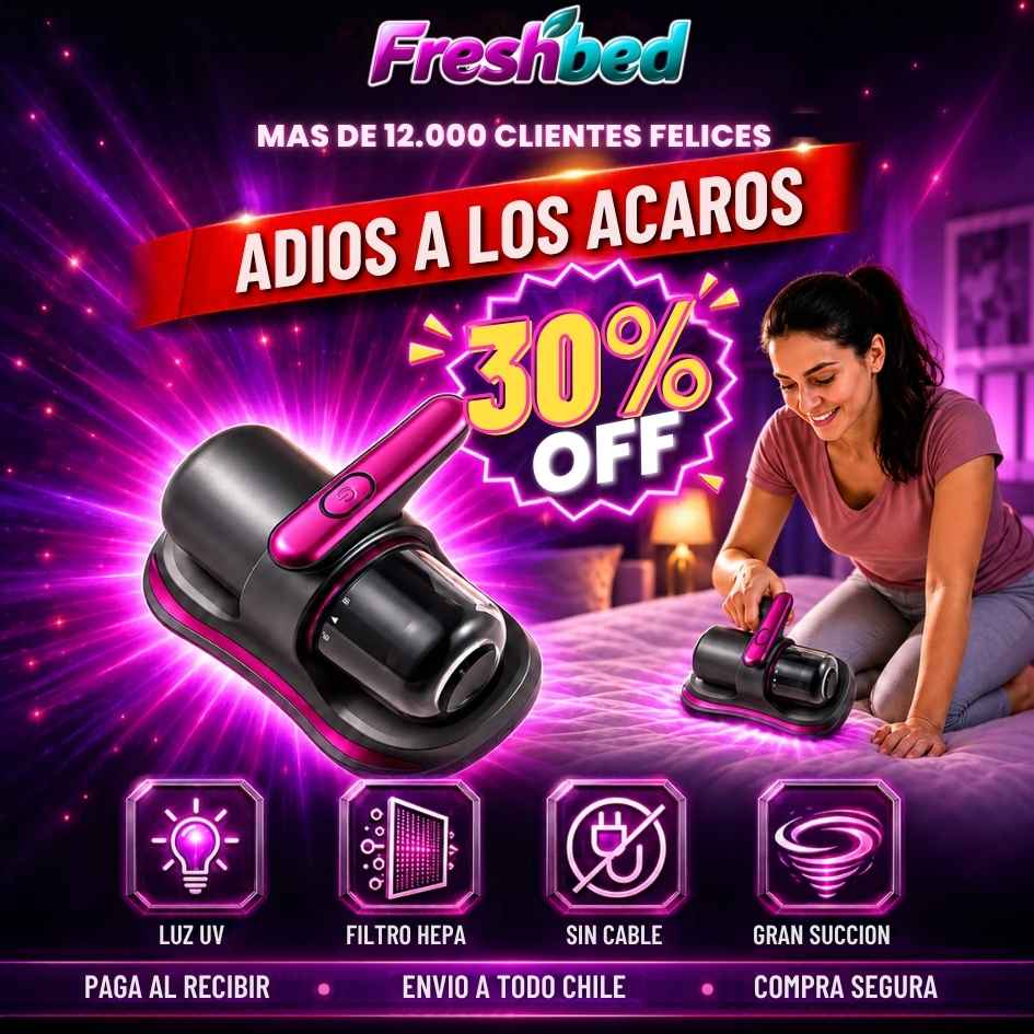 FreshBed™ - Aspiradora Profunda para la eliminación de Acaros - Oferta 30% OFF