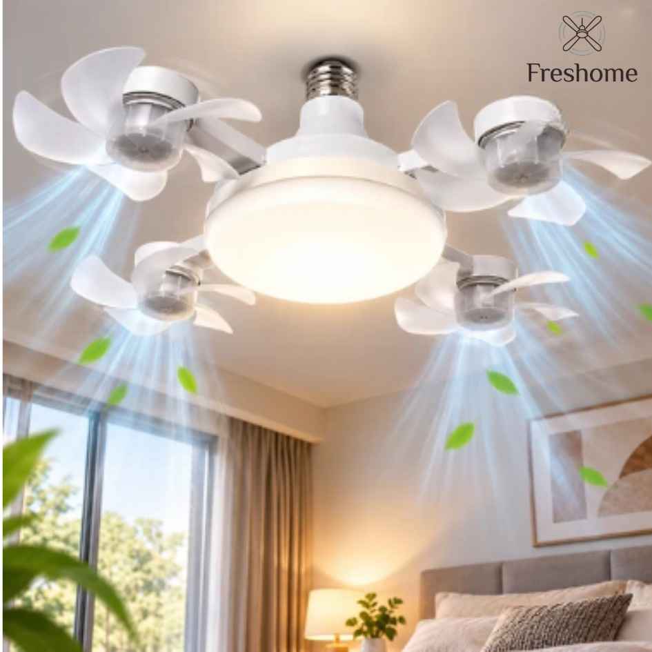 FreshHome - VENTILADOR CON 4 ASPAS INTELIGENTE - OFERTA 25%OFF