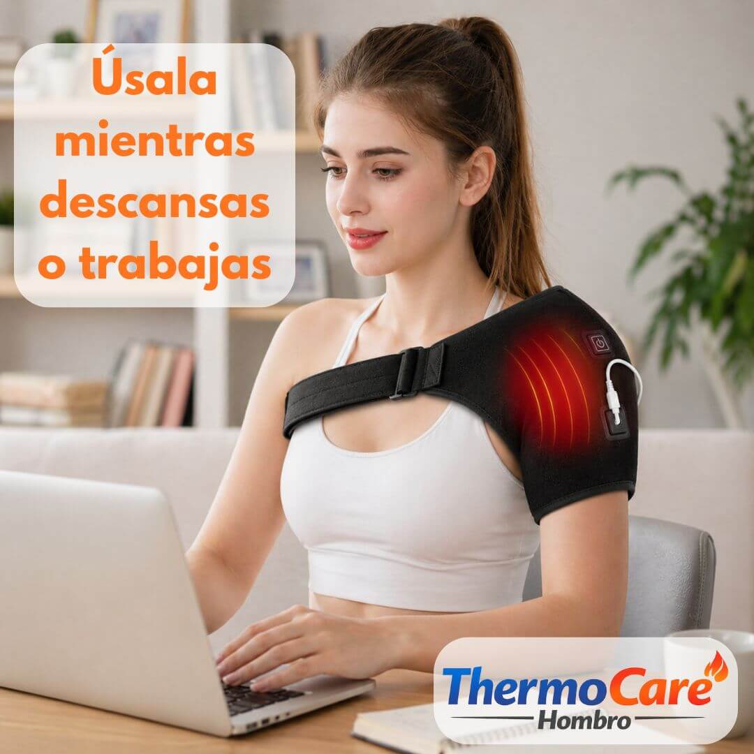 ThermoCare Hombro – Terapia de Calor Ajustable para Aliviar el Dolor en Casa