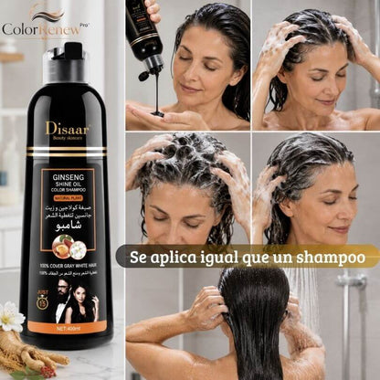 ColorRenew Pro™ - Cubre tus Canas en Minutos Mientras Lavas tu Cabello