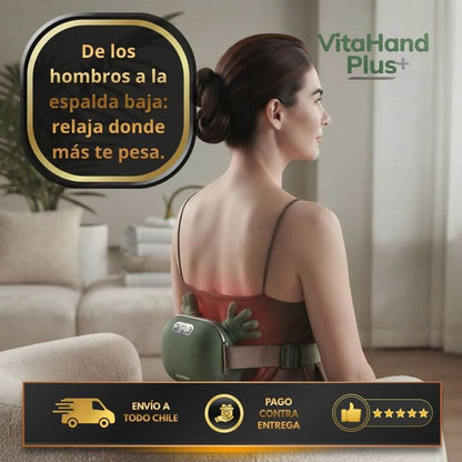 VitaHand Plus: Alivio inalámbrico a la rigidez de hombros y espalda baja