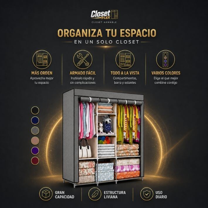 ClosetFlex® | Armario Modular Portátil™ desarmable