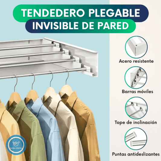 AirSpace - Tendedero Invisible de Pared - Mantén tu Hogar Ordenado y Elegante